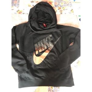 Black and rose gold Nike hoodie